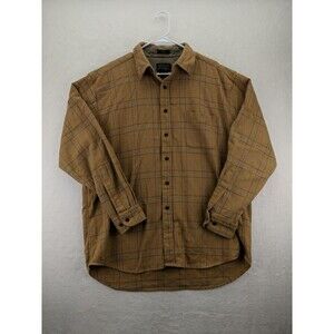 Pendleton "Lodge" 100% Virgin Wool Long Sleeve Button Up Flannel Plaid Mens XL